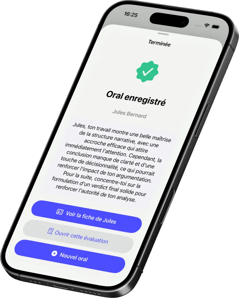 Bilan dicté et enrichi dans Tissyo Jury