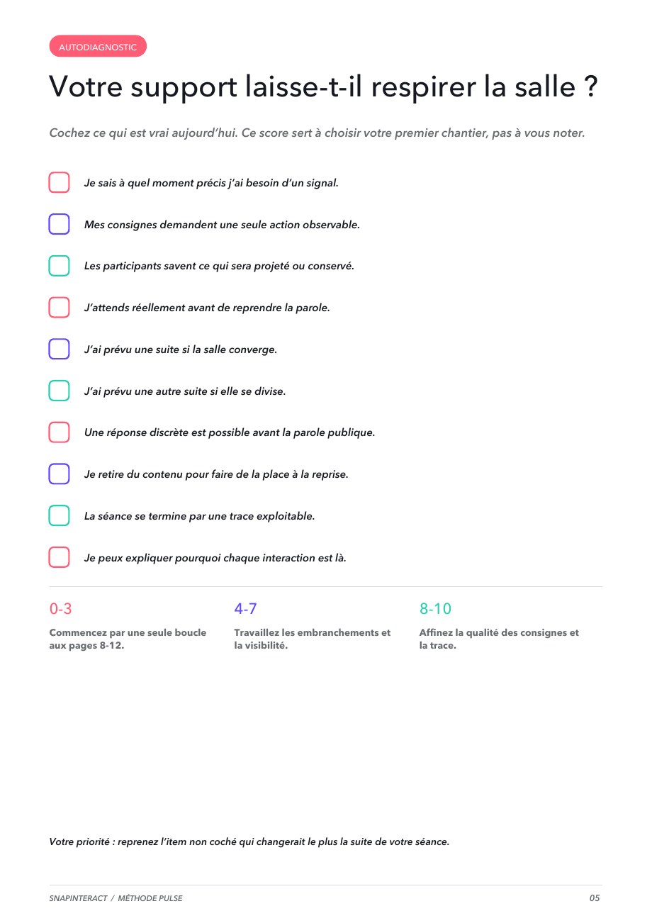Page 5 : autodiagnostic