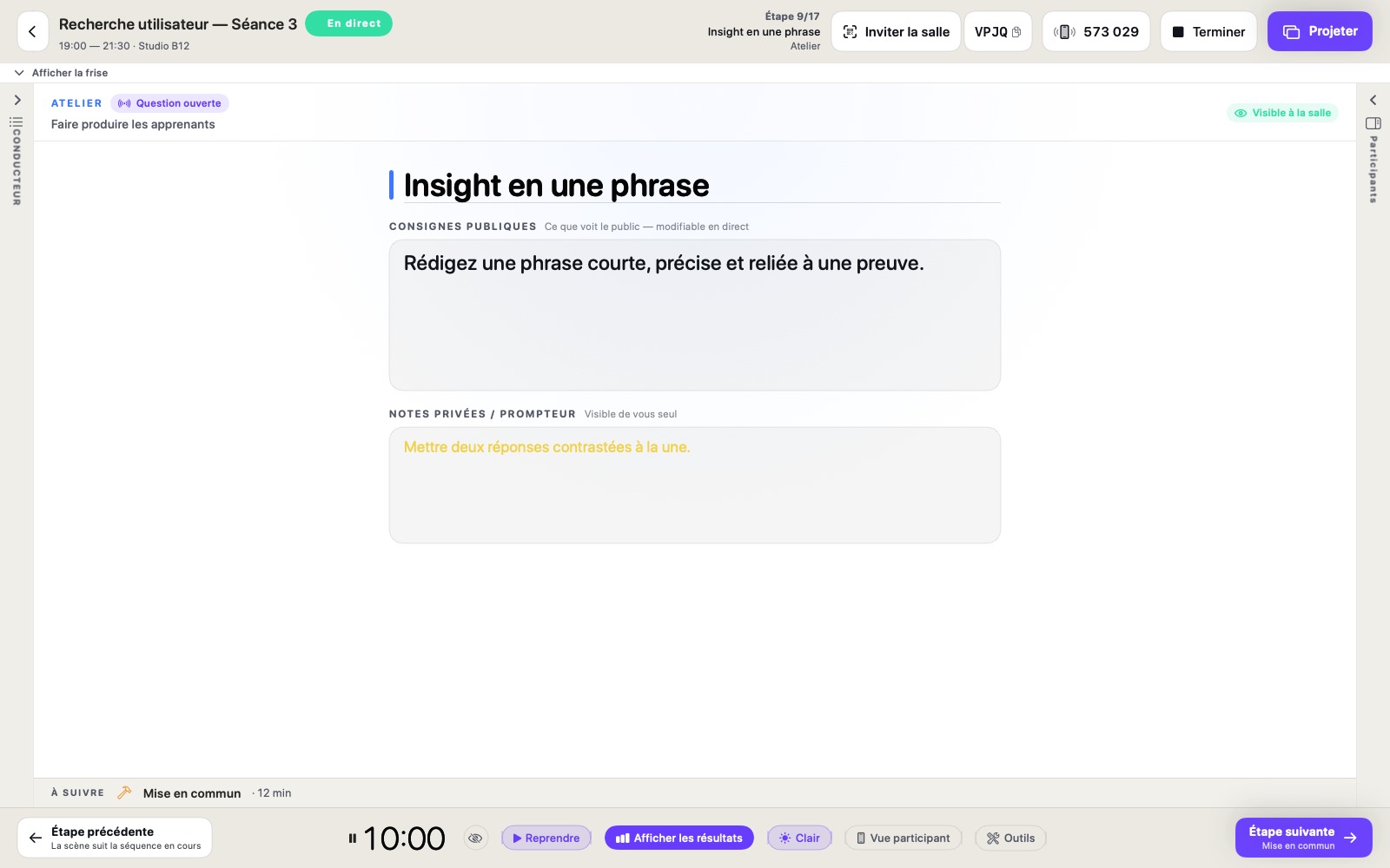 Aperçu d’une proposition d’activité