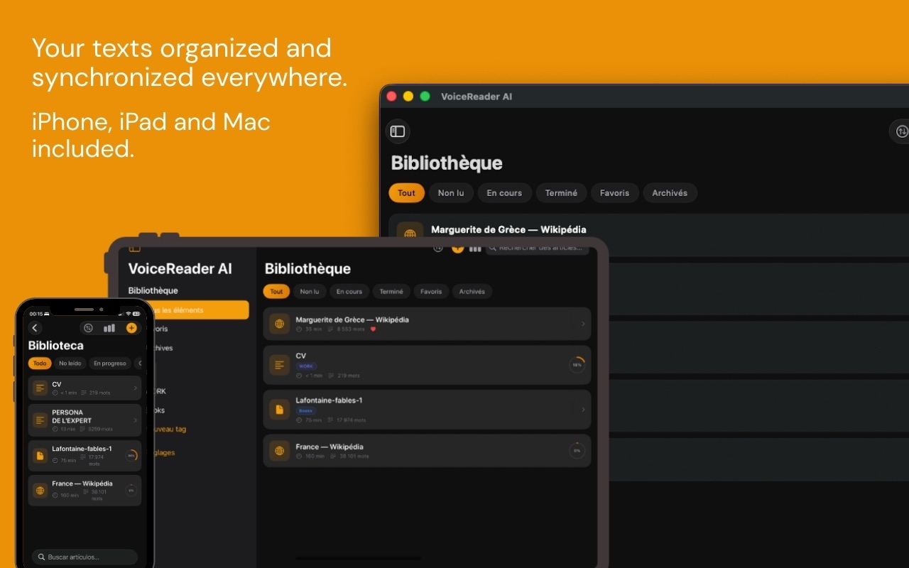 Tissyo Voice reading library