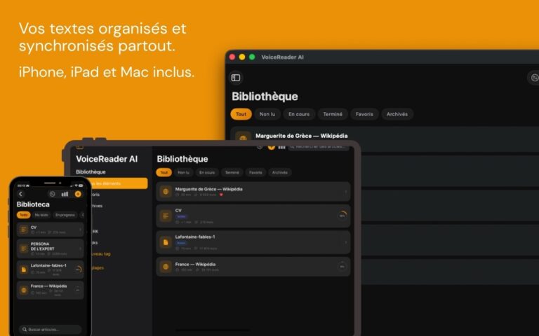 Lecture karaoké dans Tissyo Voice