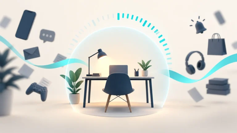 Espace de travail protégé des distractions extérieures