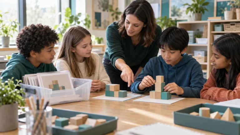 Students use an earlier model to solve a related new construction task.