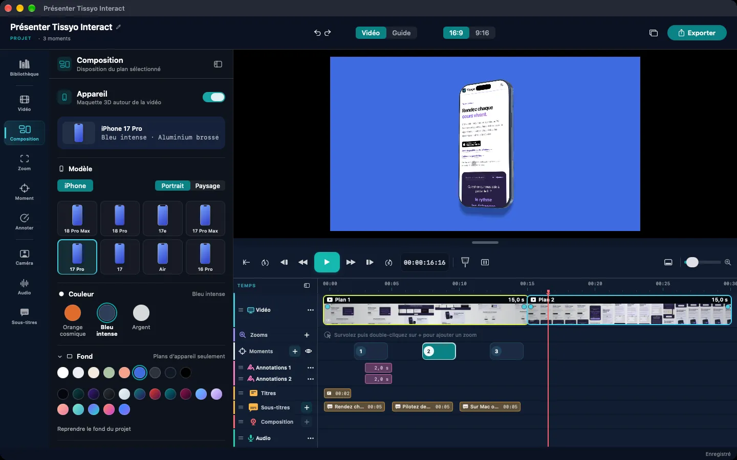 Tissyo Studio 2.0 : une app présentée dans un iPhone en 3D